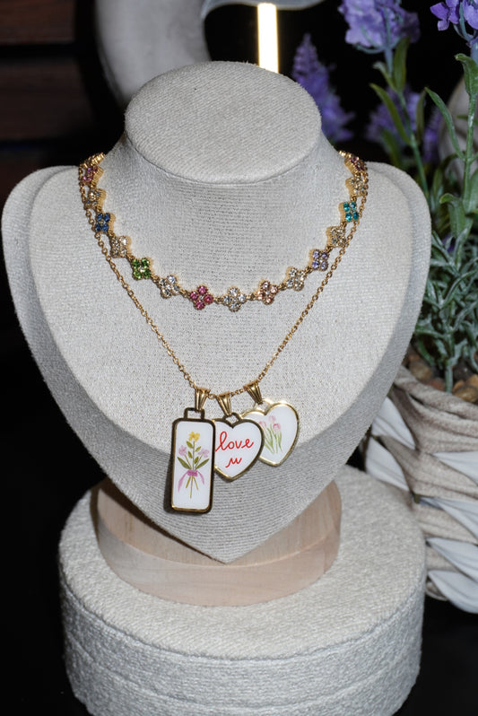 Combo Rainbow Collier + Collana