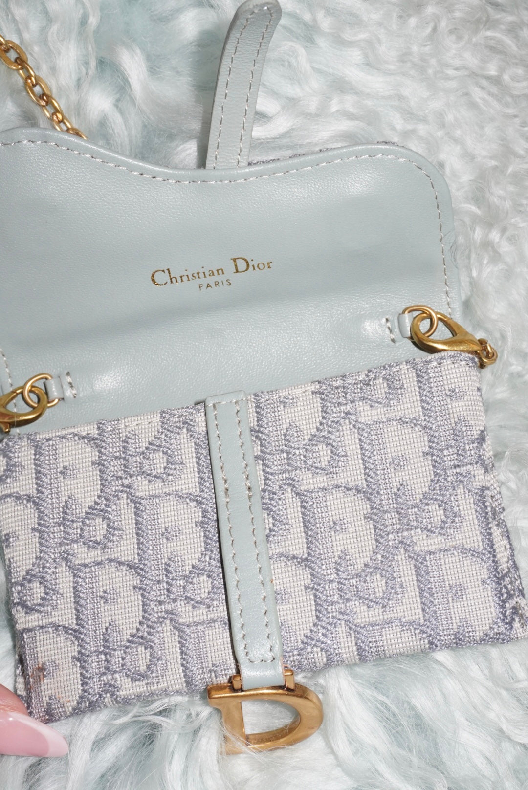 Mini bag CD azzurra