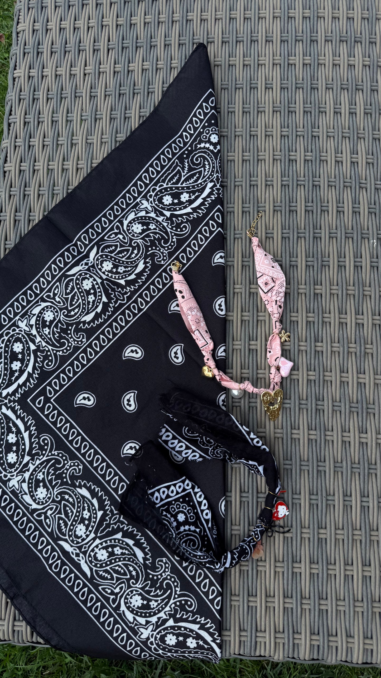 Combo 3 pezzi (Chocker+Bandana+cavigliera)