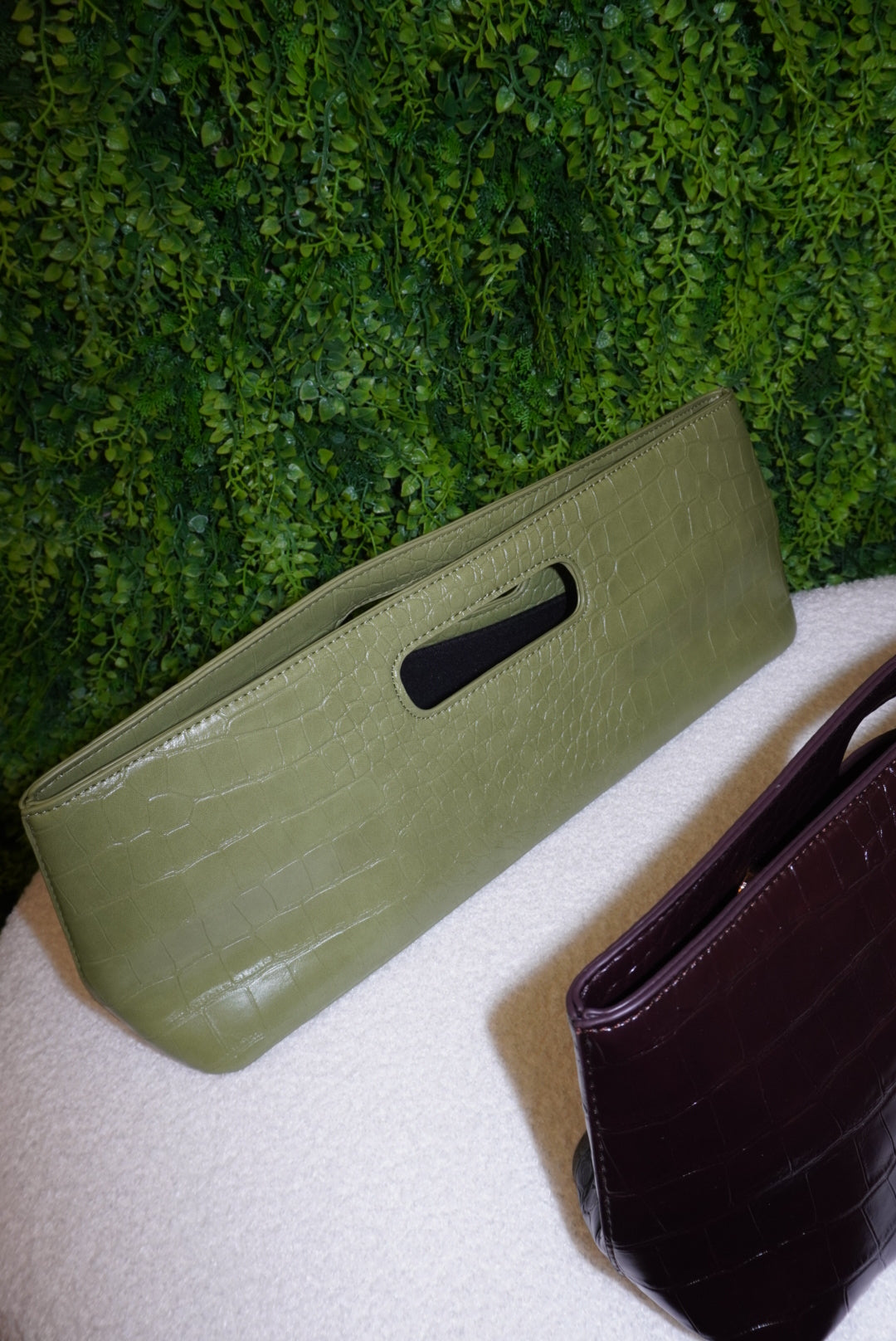 Bag Longuette verde/bordeaux