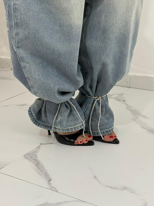 Coppia di lacci Swarovski