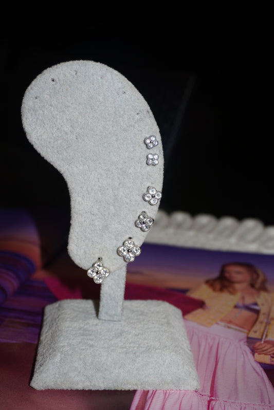 Set Orecchini Rita silver