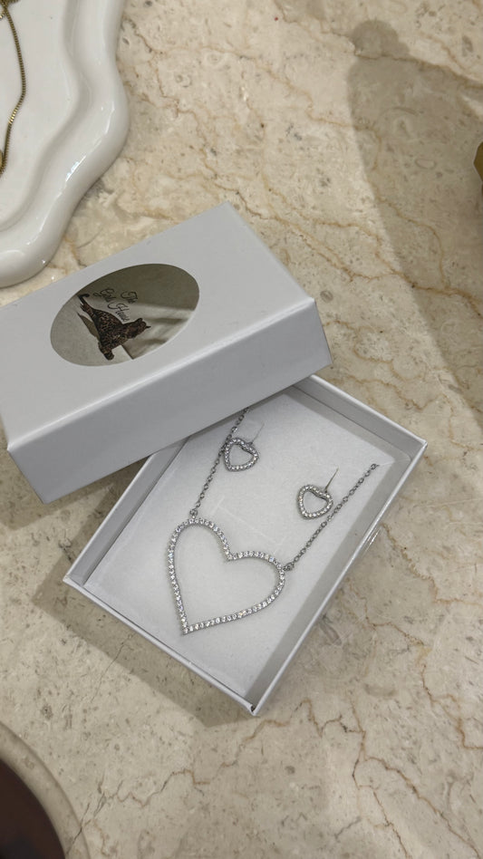 Combo Sonya Silver (Orecchini + Collana)