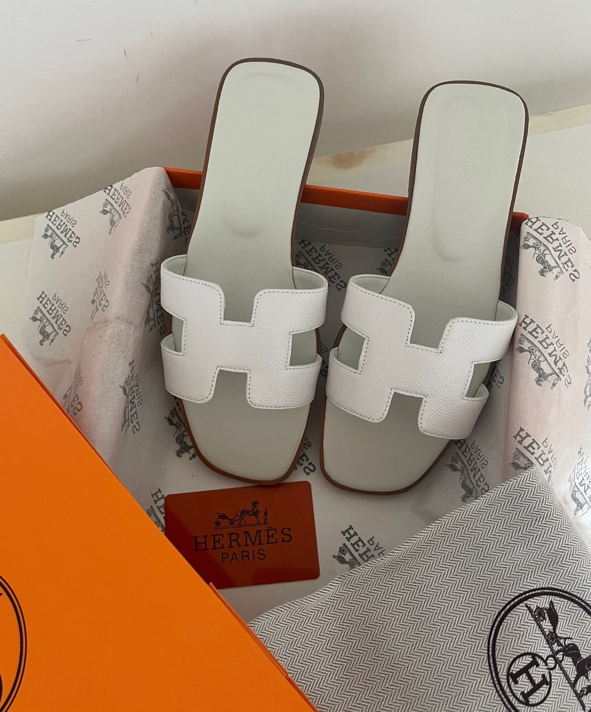 Ciabatte white luxury