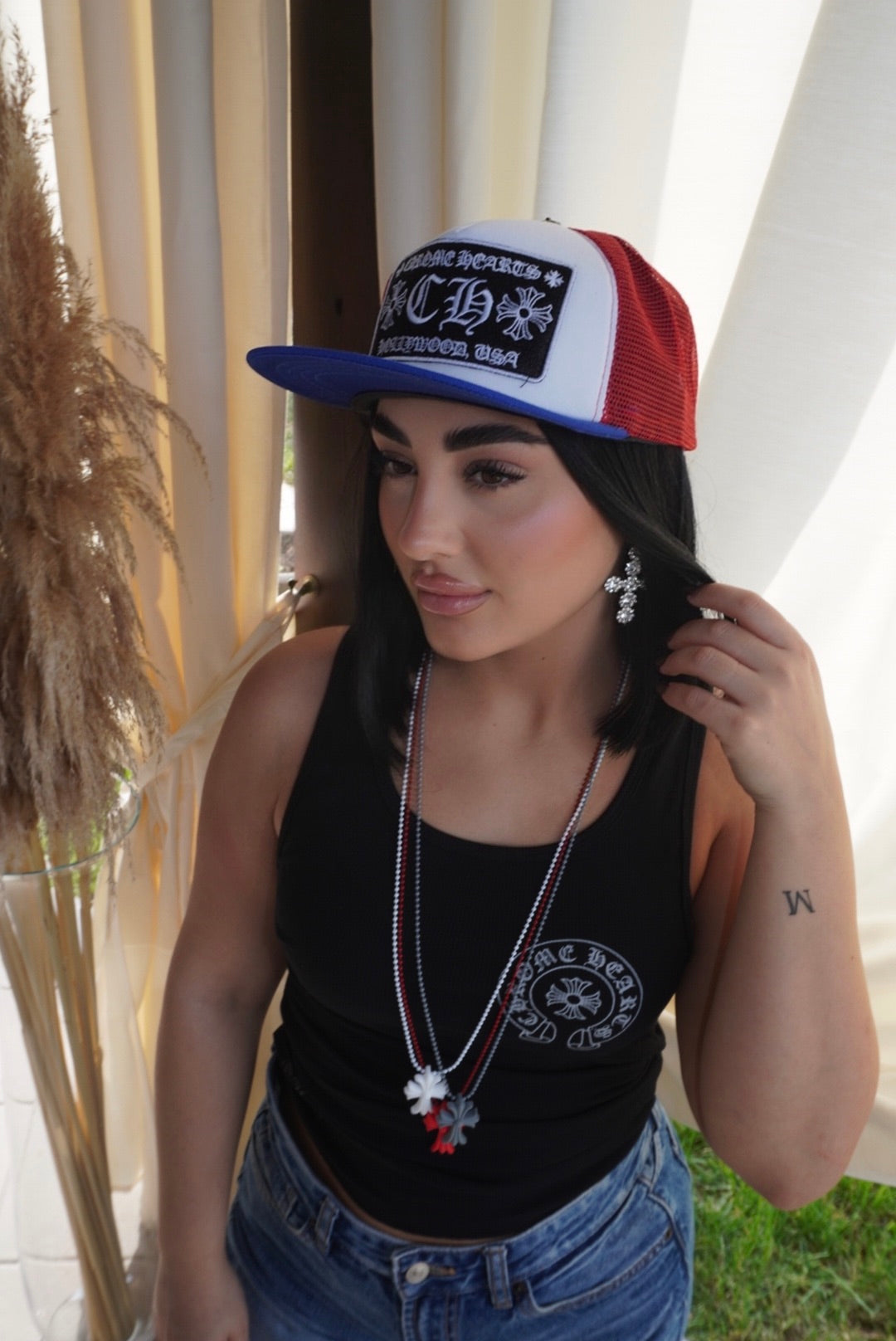 Cappello Chrome Blue/red