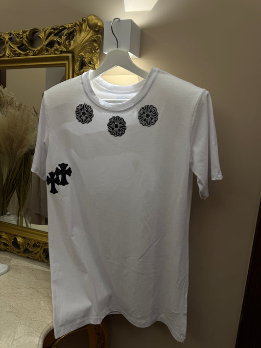 T-shirt over mod chrome White