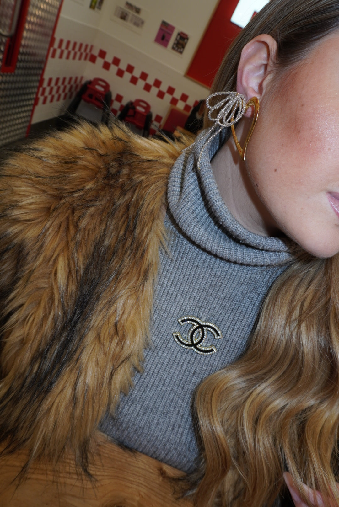 Tris combo (Spilla+ 2 paia di orecchini)