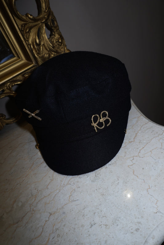 Cappello Rb nero/oro