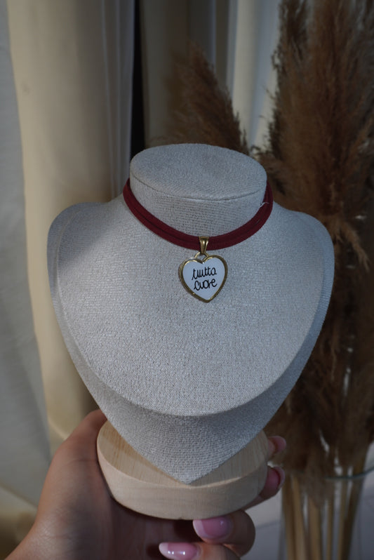 Chocker bordeaux Tutta cuore
