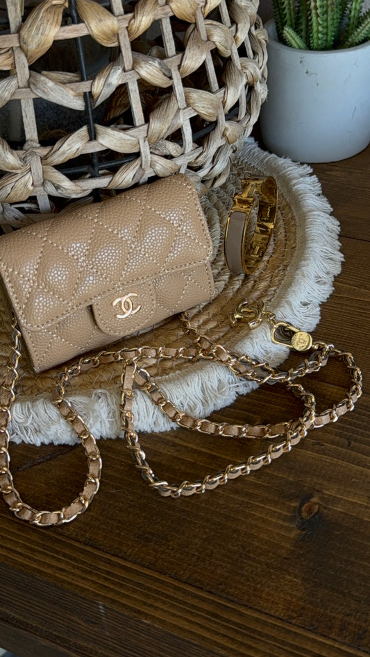 Combo luxury beige bag+bracciale