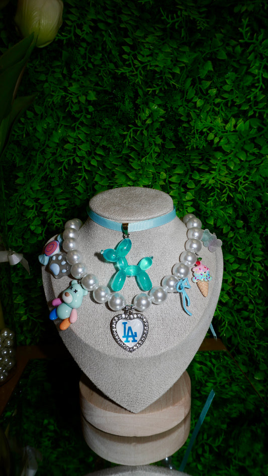 Combo blue collana+ Chocker