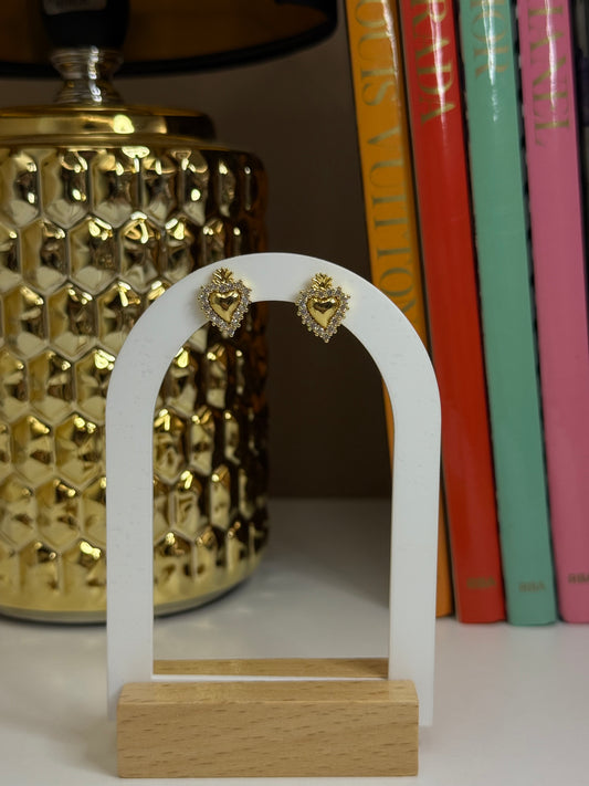 Orecchini Sacro cuore gold