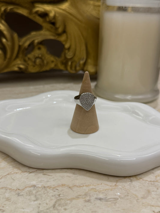 Anello goccia silver