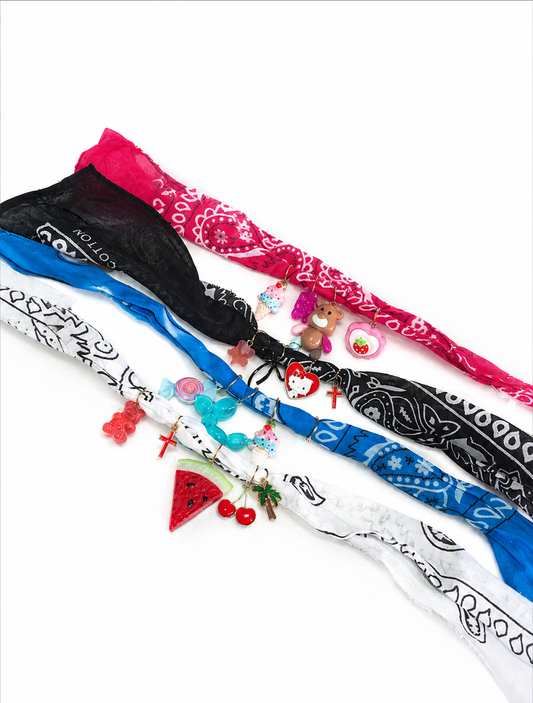 Cavigliera Bandana con charms handmade