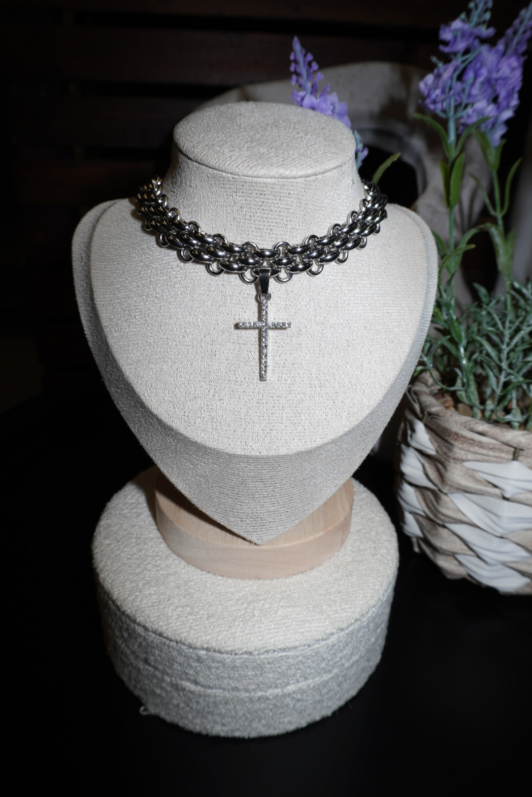 Chocker/Collana Santa silver