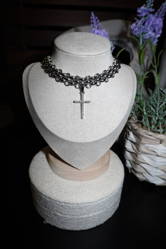 Chocker/Collana Santa silver