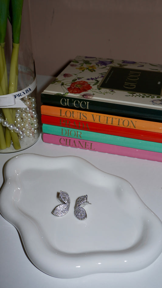 Orecchini butterfly silver