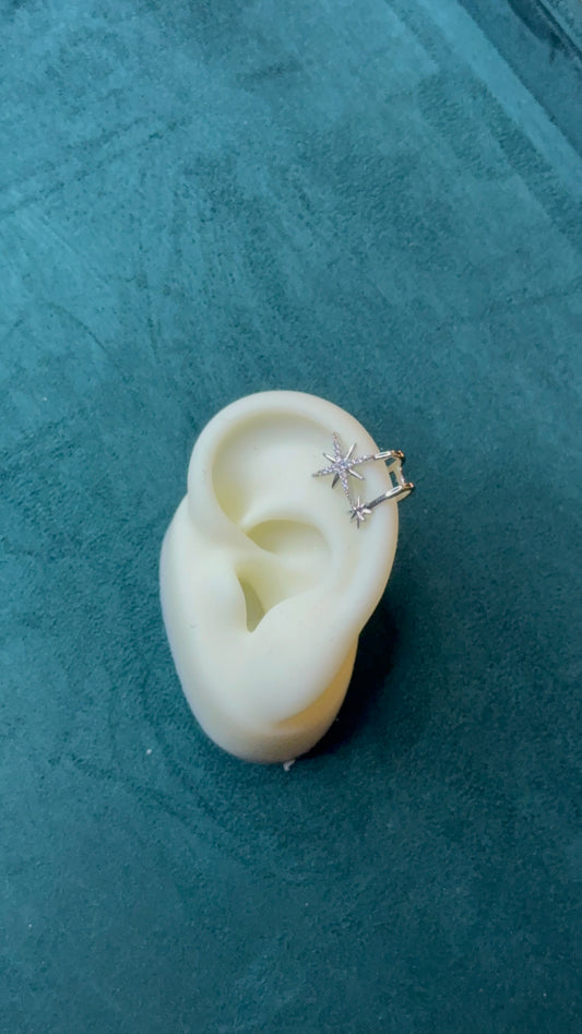 Earcuff Jasmine Silver