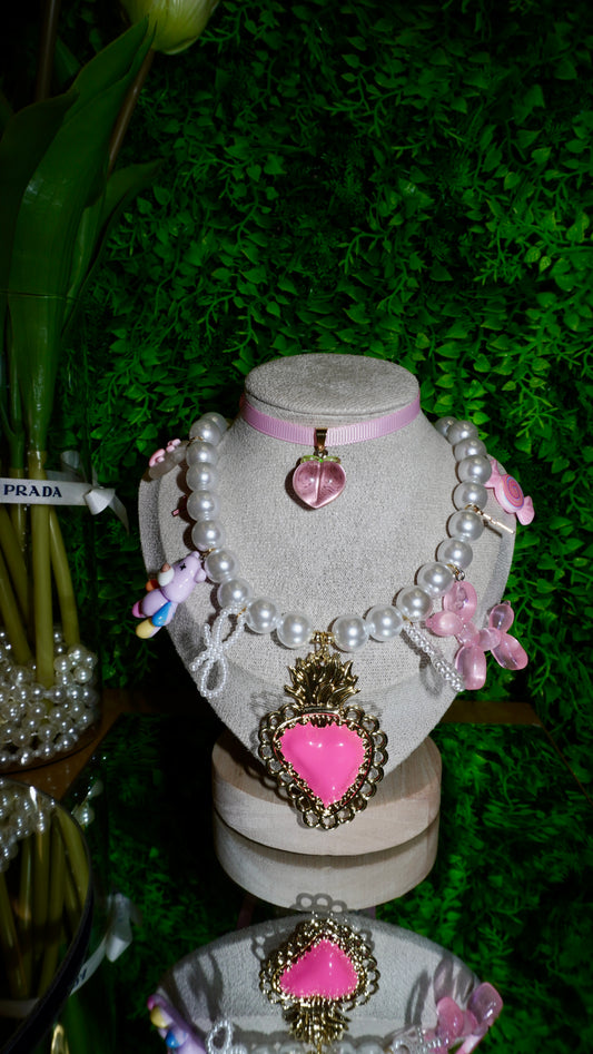 Combo Pink collana + Chocker