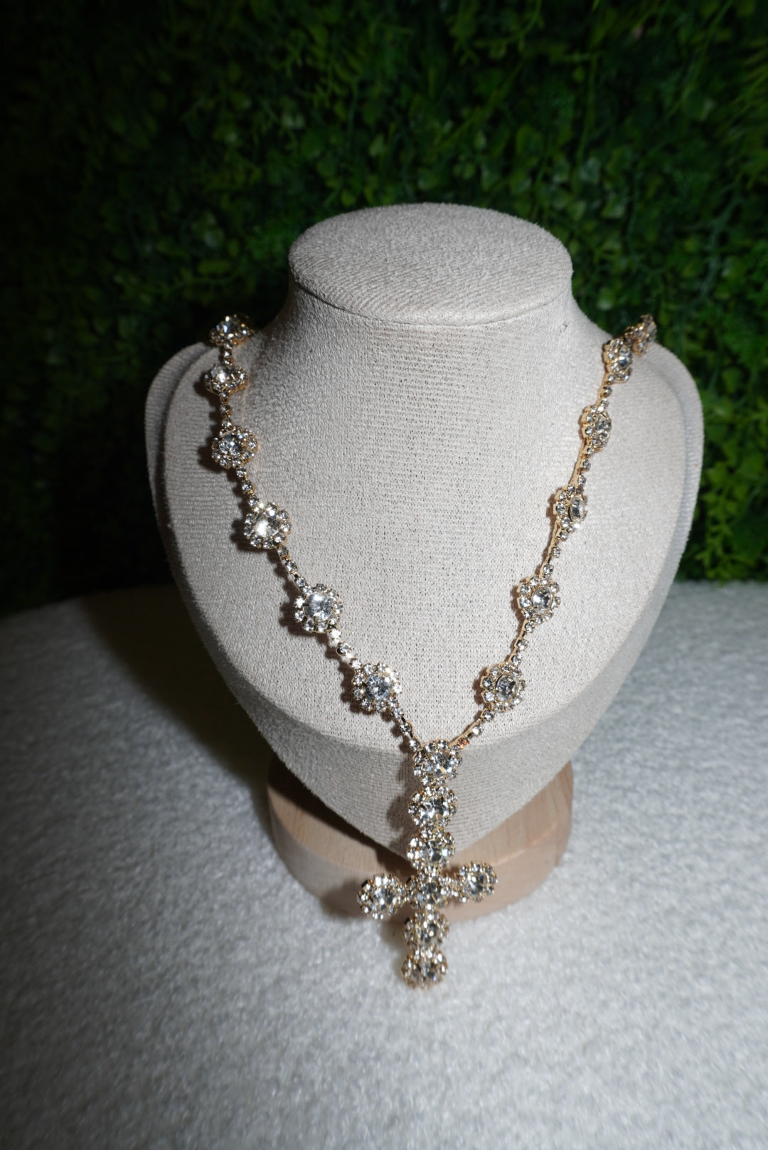 Collana Croce Amélie gold/silver