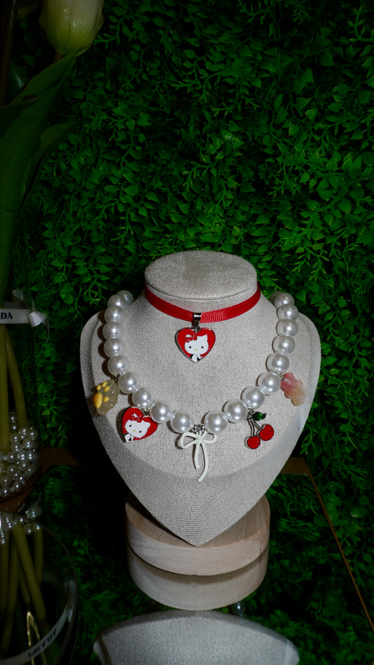 Combo Sweet kitty collana+ Chocker