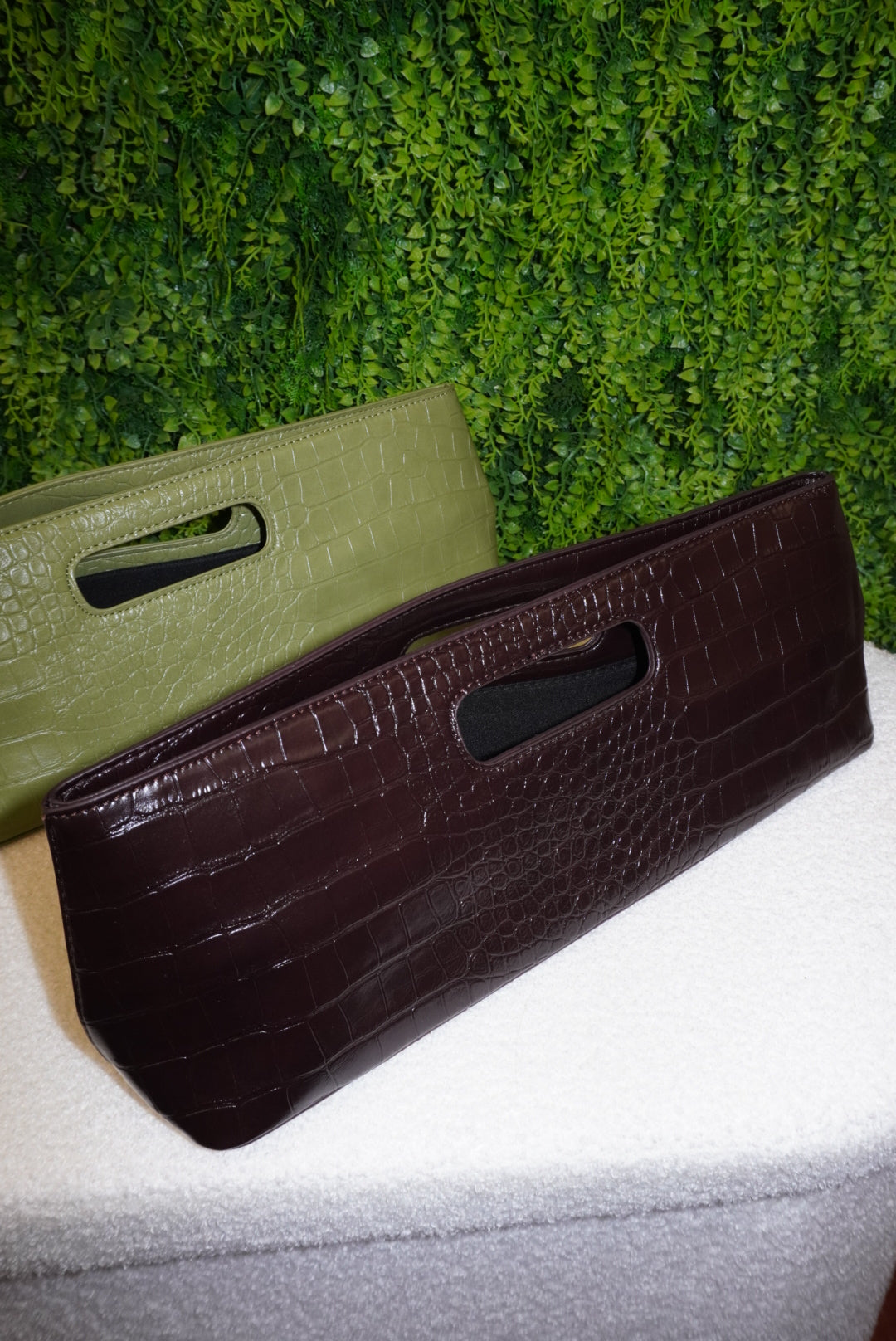 Bag Longuette verde/bordeaux