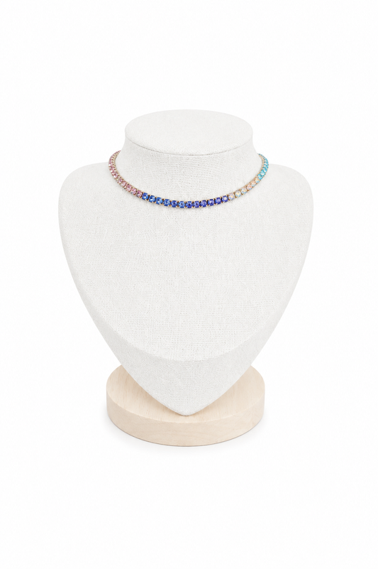 Chocker regolabile pink/blue