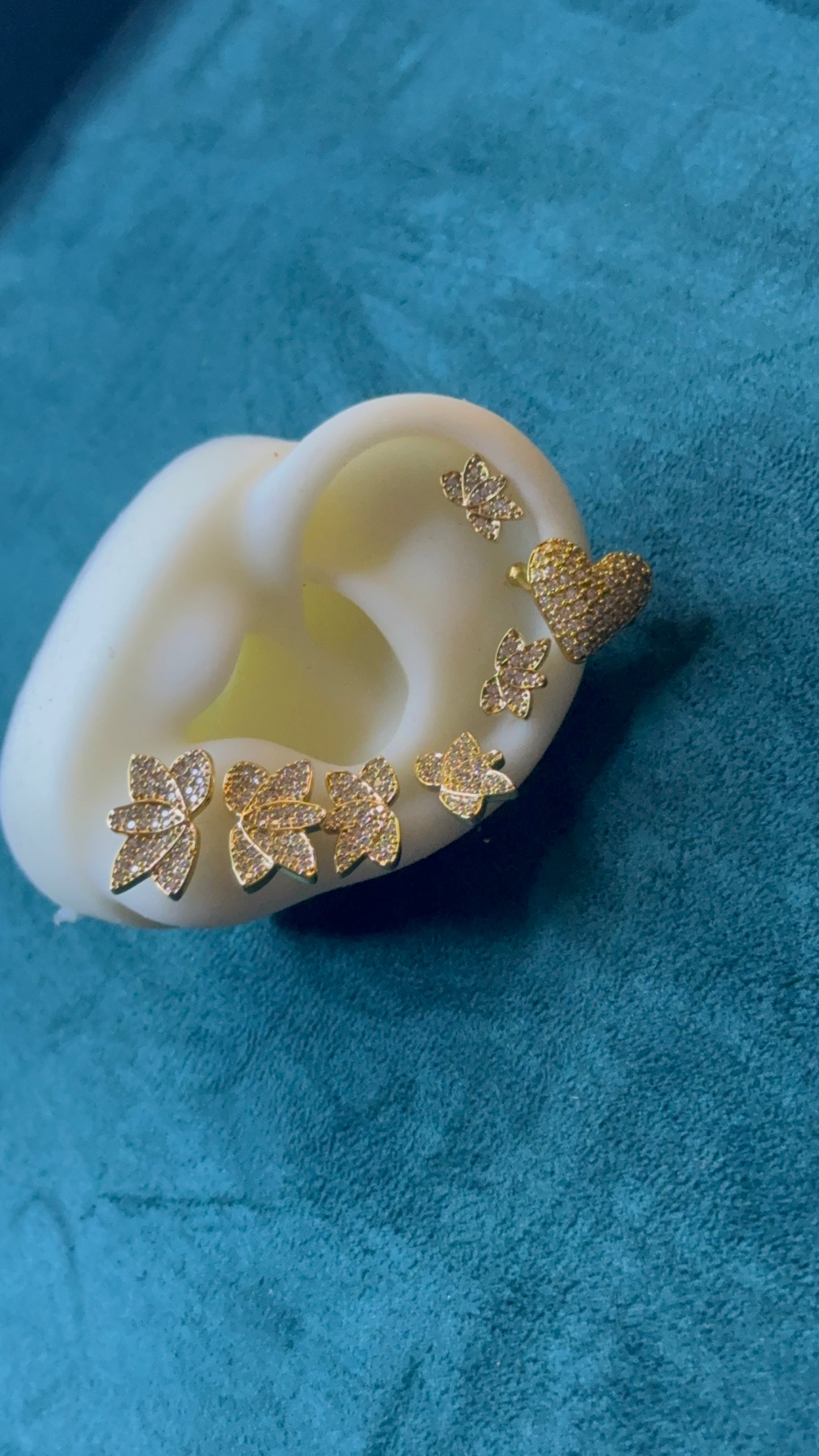 Set Arya+ Earcuff love gold