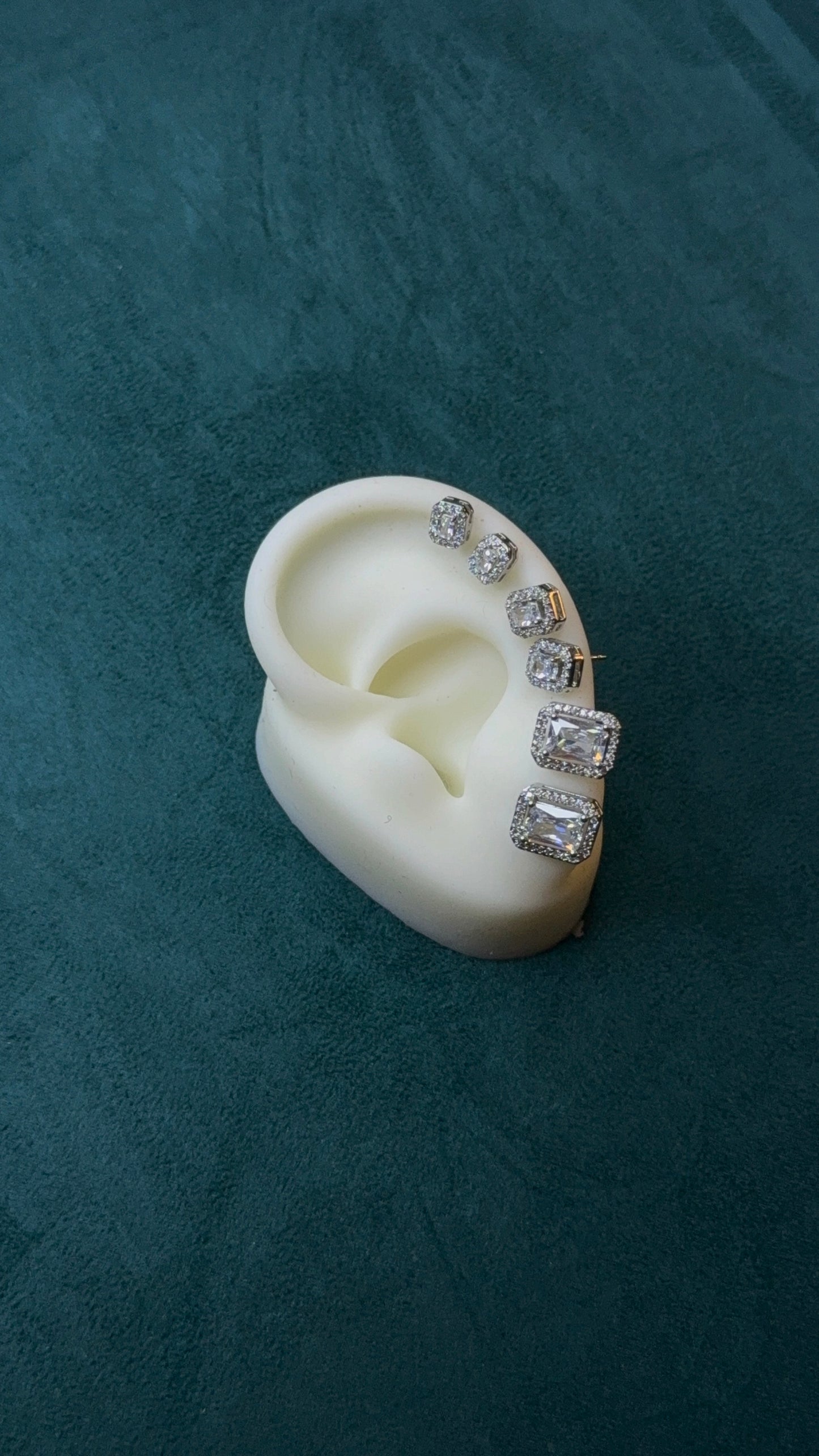 Set + Earcuff Jasmine Silver