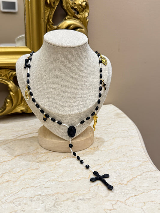 Collana Rosario black