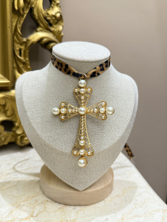 Chocker Arya big Croce