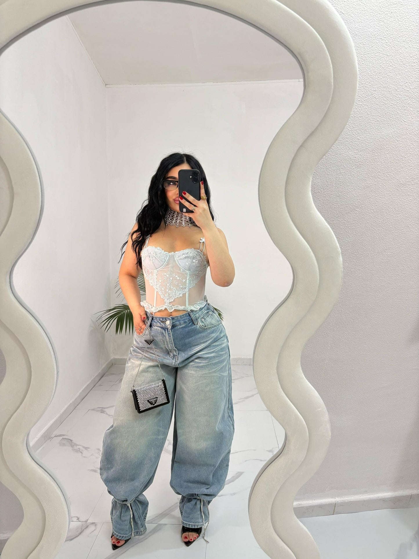 Denim Balloon Zayra