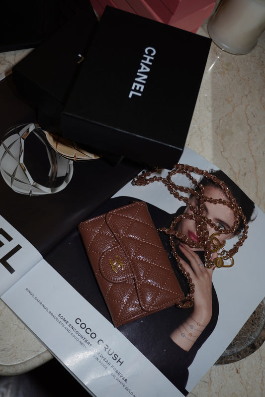 Mini bag luxury brown/gold
