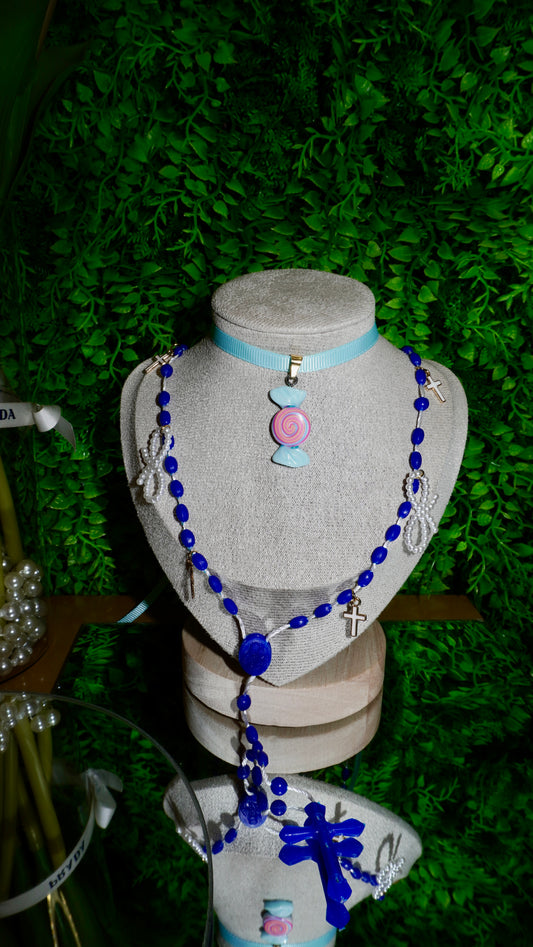 Combo collana Rosario + Chocker candy