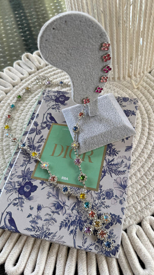 Combo Collana Georgia + Set Pink