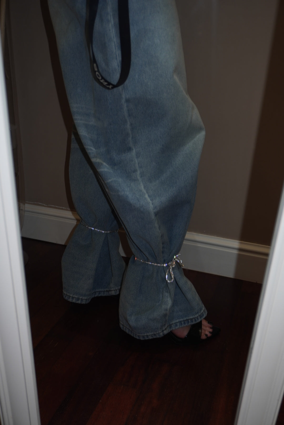 Coppia di lacci Swarovski