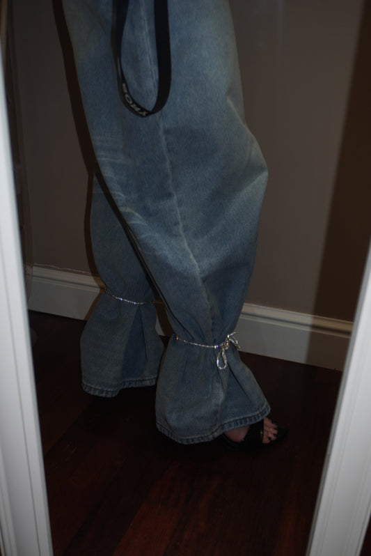 Coppia di lacci Swarovski