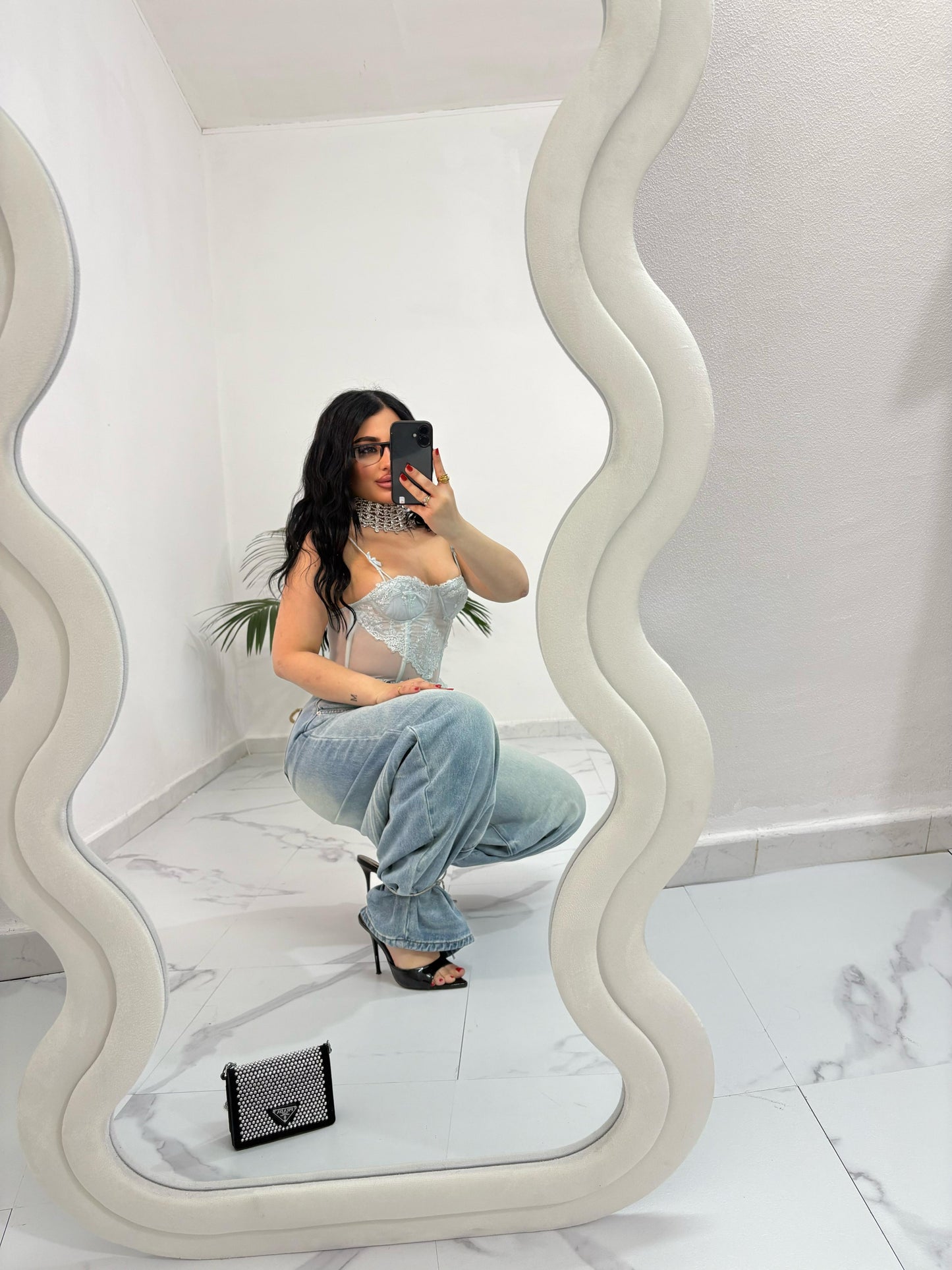 Denim Balloon Zayra