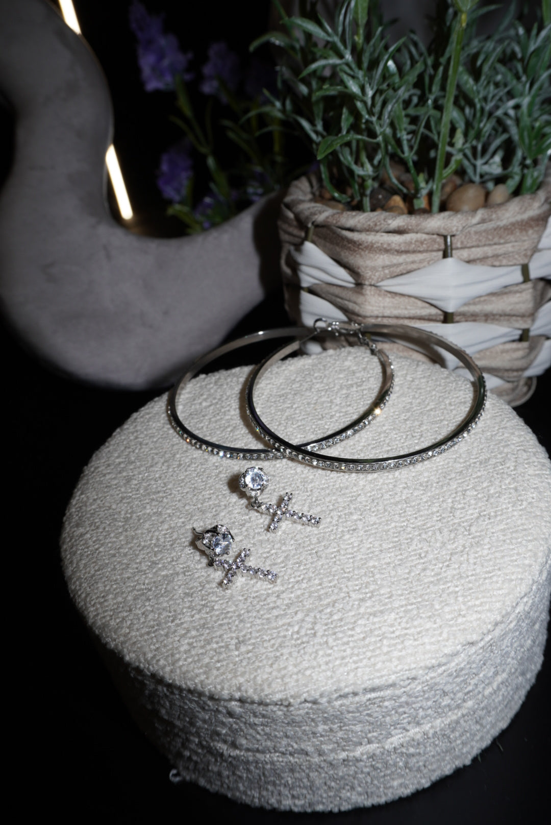 Combo Cerchi + croci silver