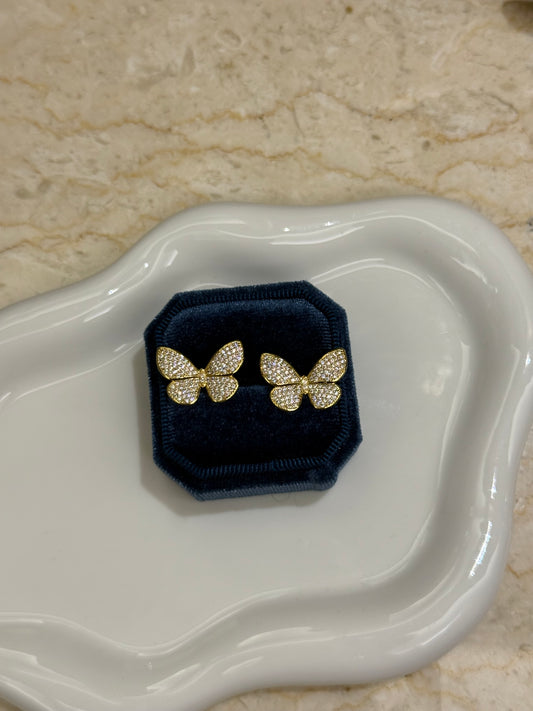 Orecchini butterfly gold