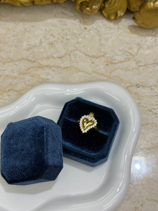 Anello Sacro cuore gold