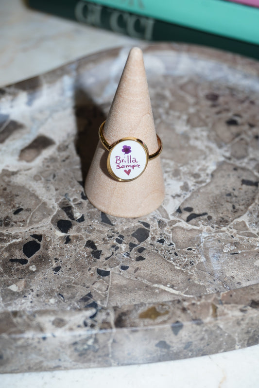 Anello brilla sempre gold