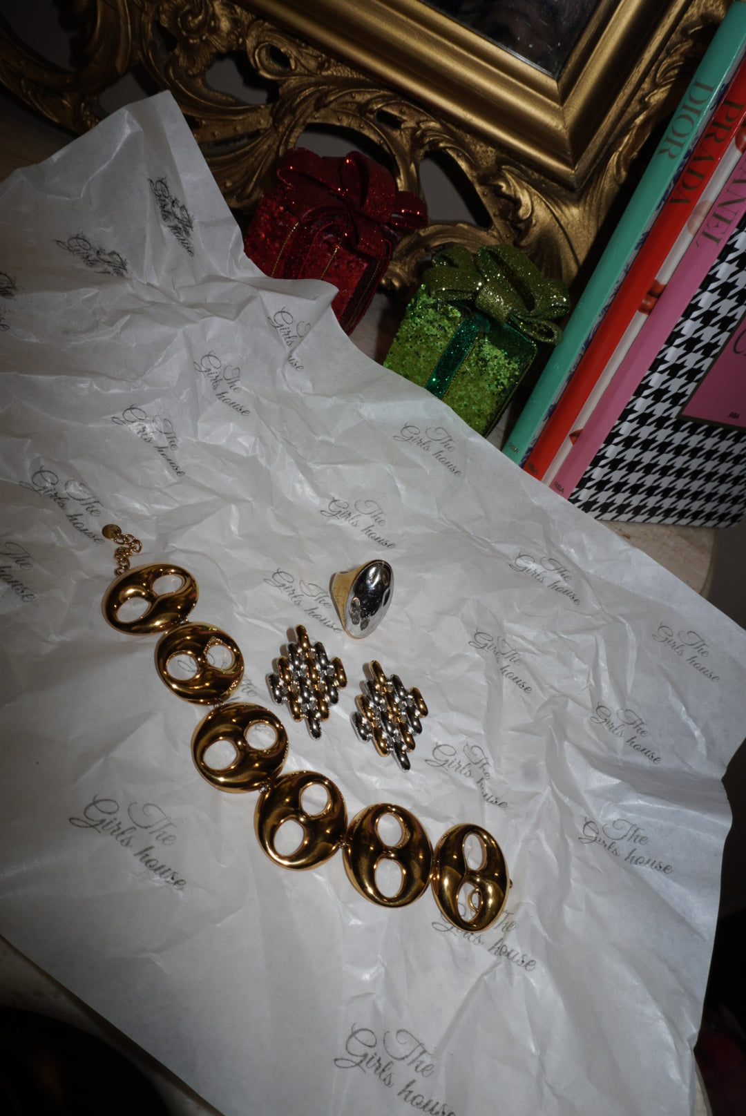 Combo Bracciale + Orecchini + Anello