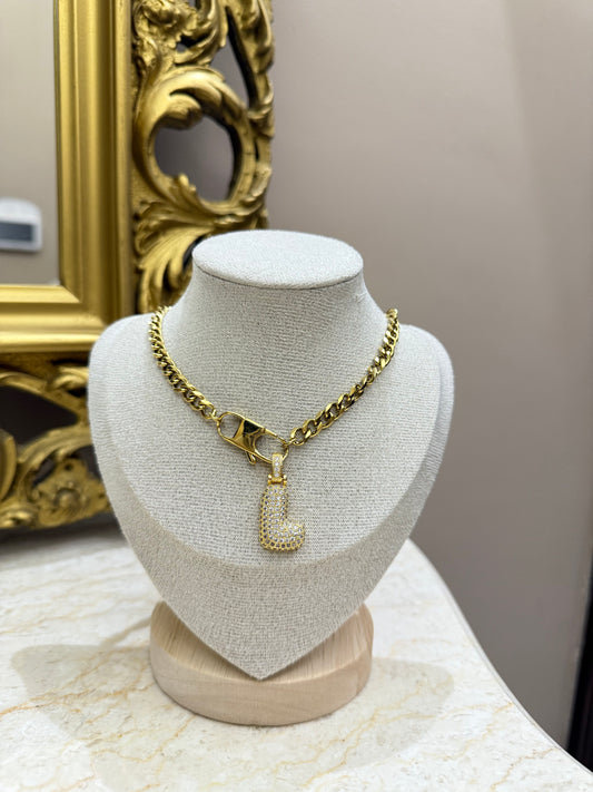 Chain con Iniziale gold