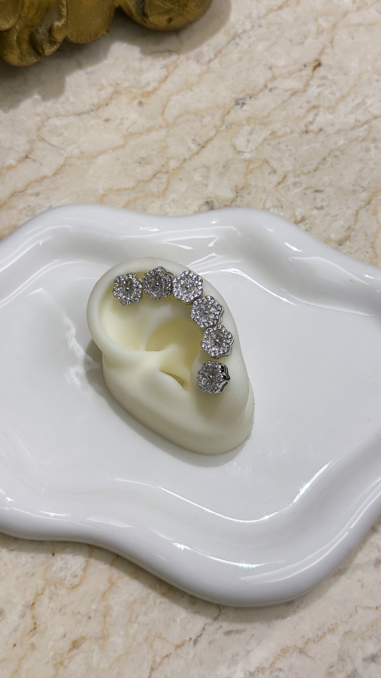 Set Cataleya silver (3 coppie)