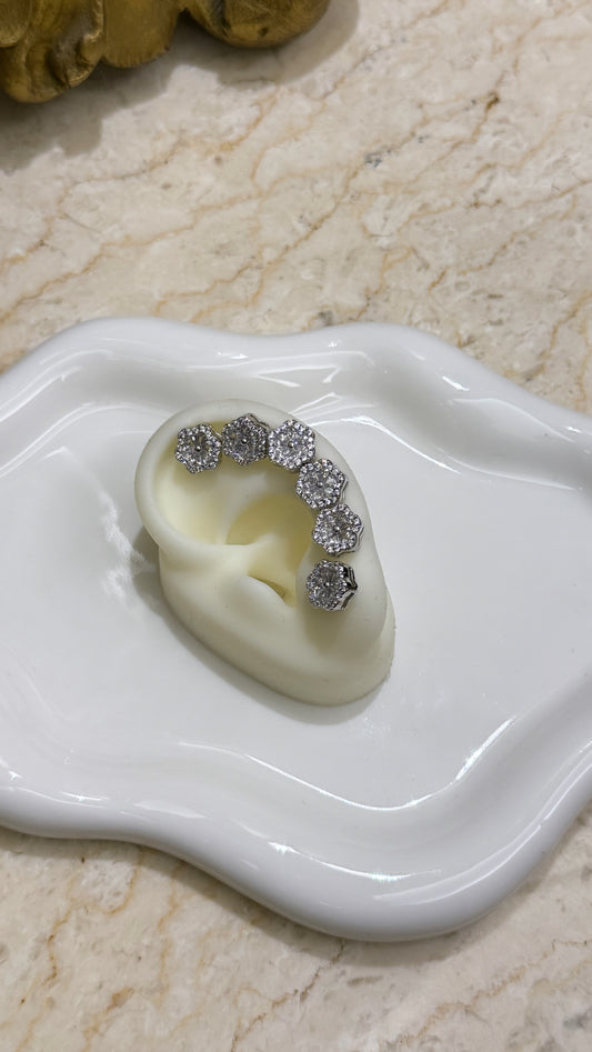 Set Cataleya silver (3 coppie)