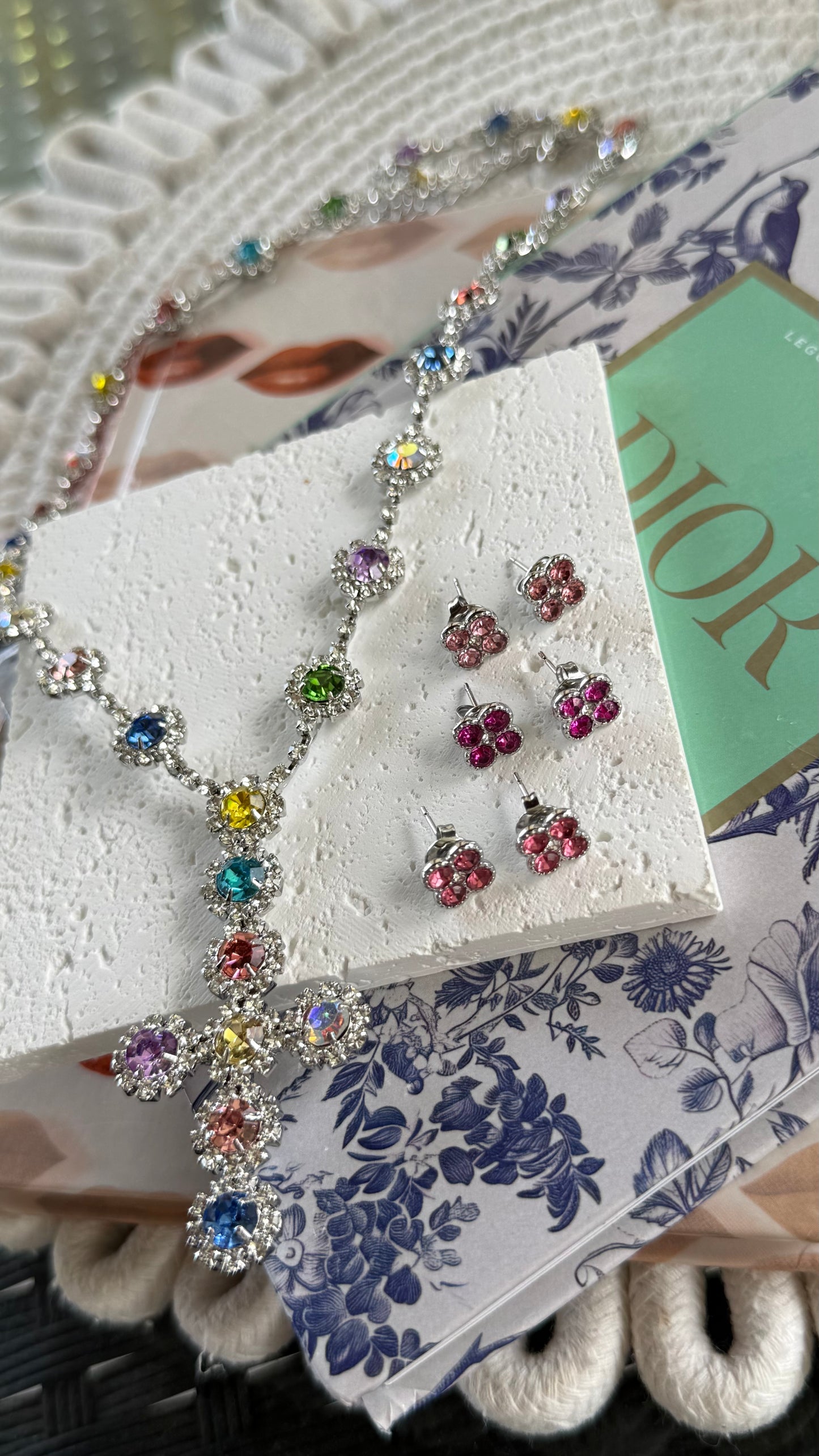 Combo Collana Georgia + Set Pink