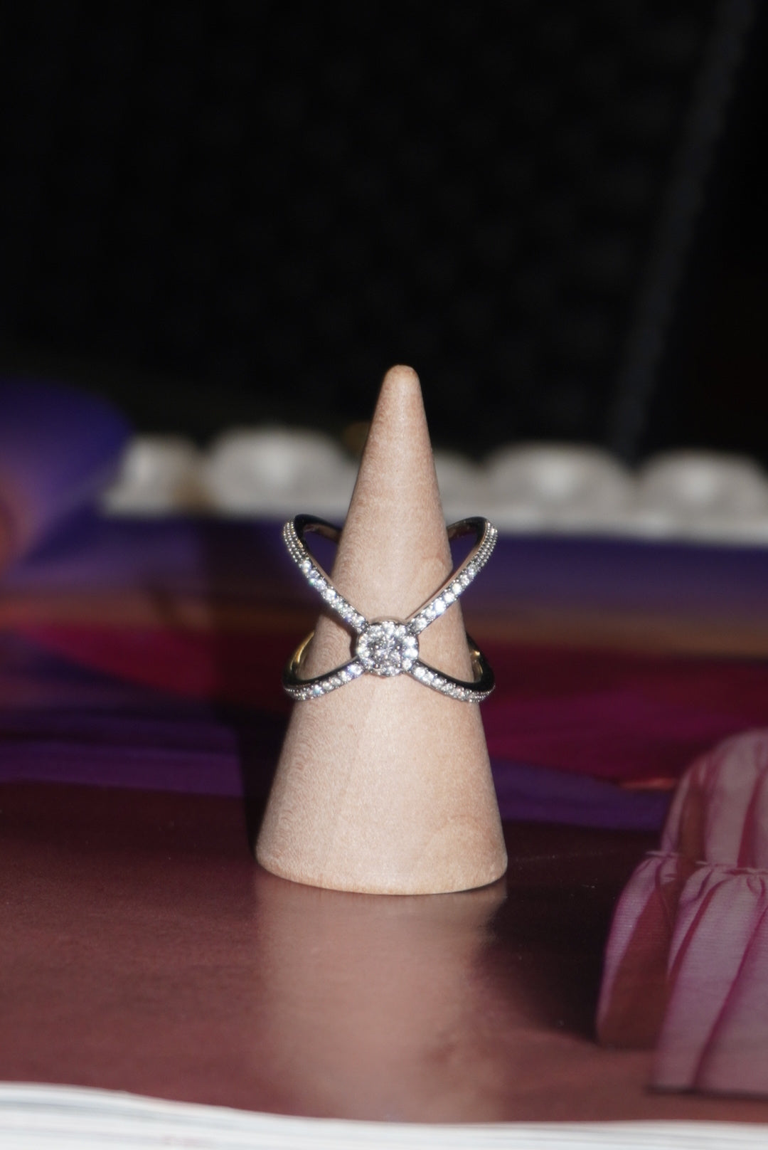 Anello incrocio silver regolabile