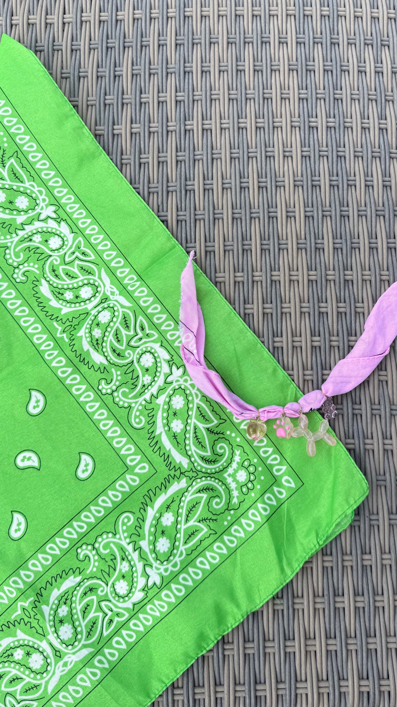 Combo Green/Pink (Bandana+Cavigliera)