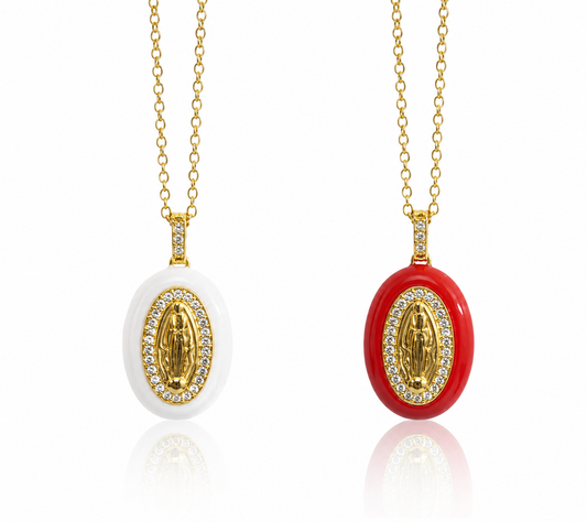 Collana Madonna Smaltata